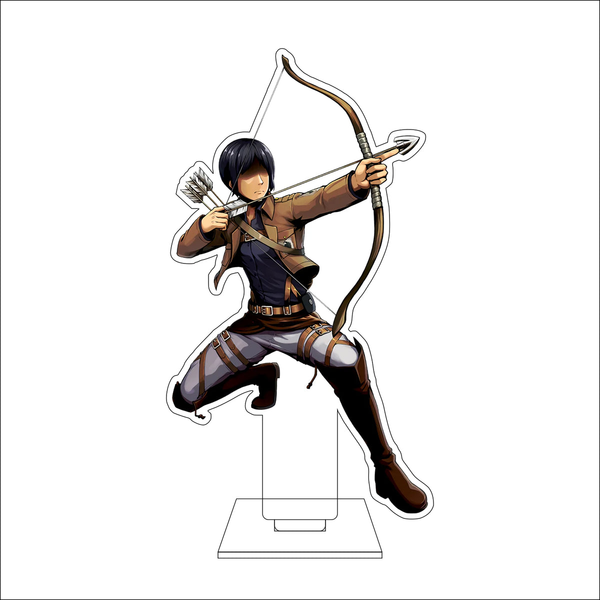 16CM Anime Attack on Titan Cosplay Acrylic Figure Stand Plate Eldo Gin Floch Forster Ornaments Gifts