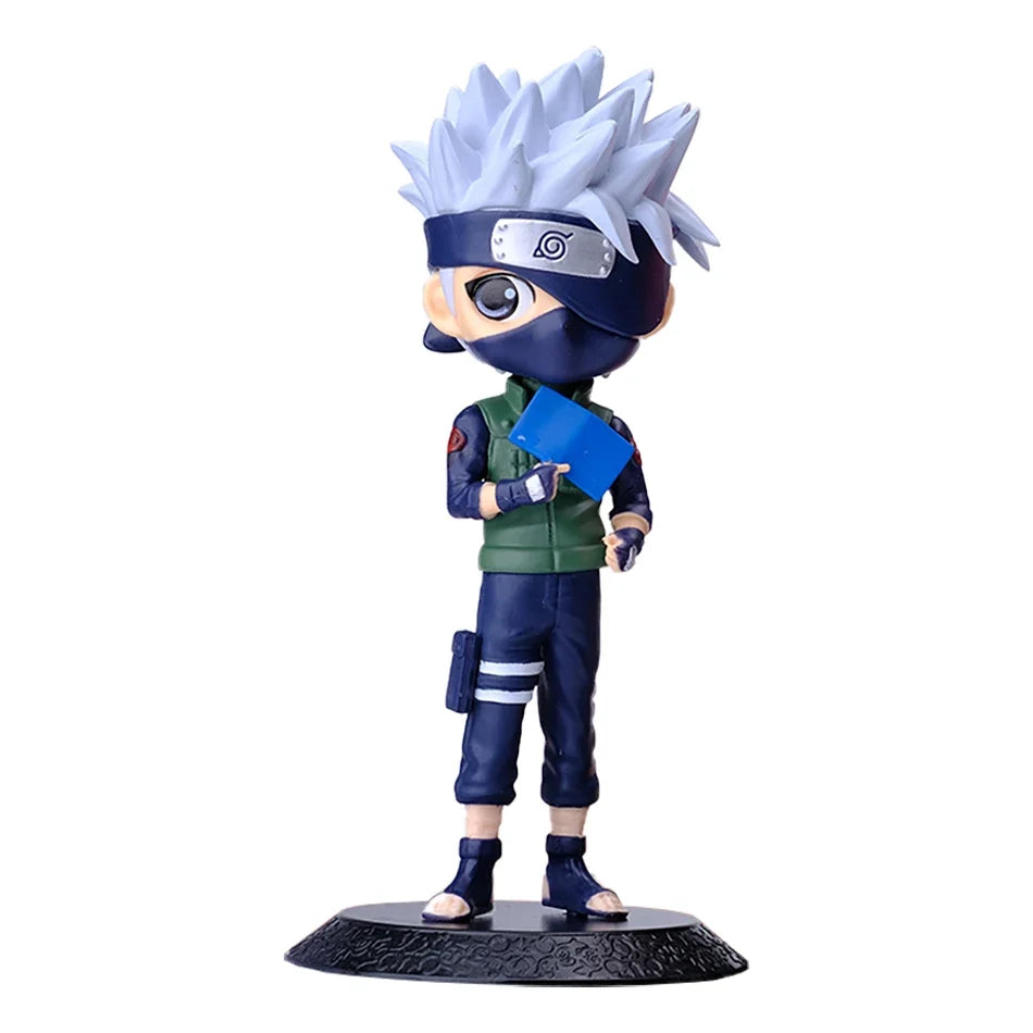 Bandai Naruto Anime Figure Shippuden Uchiha Sasuke Hatake Kakashi Namikaze Minato Action Figure Collection Model Toys Gifts