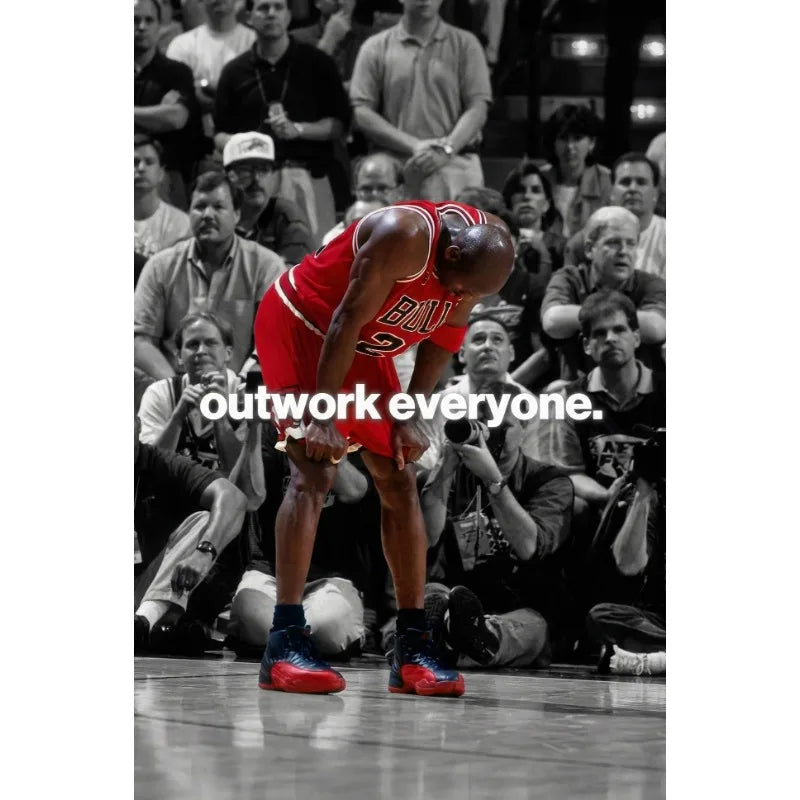 Athlete Mindset Jordan Kobe Canvas Poster
