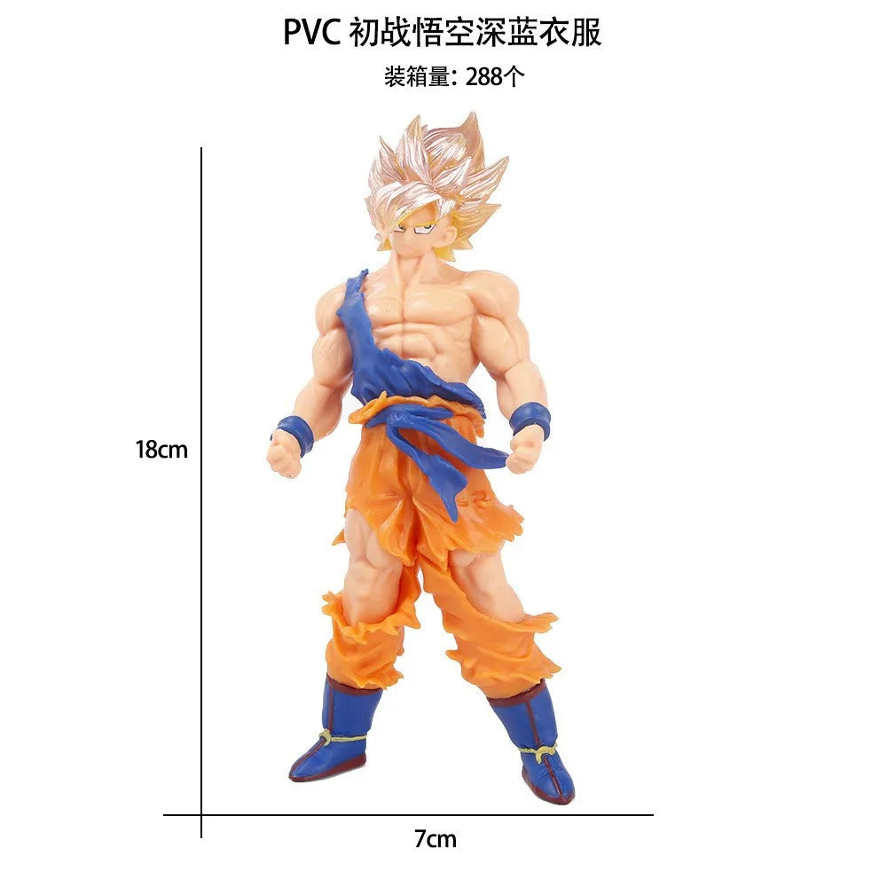 Dragon Ball Z Super Saiyan Son Goku Action Figure Set - Includes Son Gohan Vegeta Broly Piccolo Majin Buu Collectible