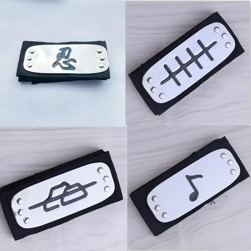 Anime Naruto Ninja akatsuri  Headband Cartoon Cosplay Accessories Props Kakashi Head Belt Forehead Protector Cosplay Gifts