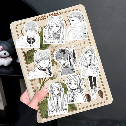 10/30/70pcs Black White Anime Frieren Beyond Journey End Stickers