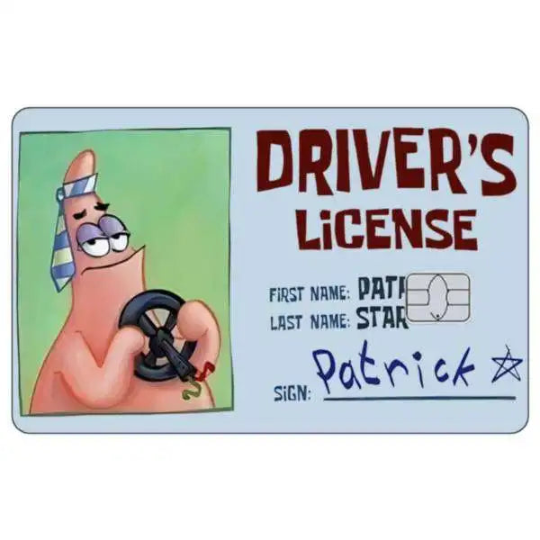 SpongeBob Patrick Star Card Skin