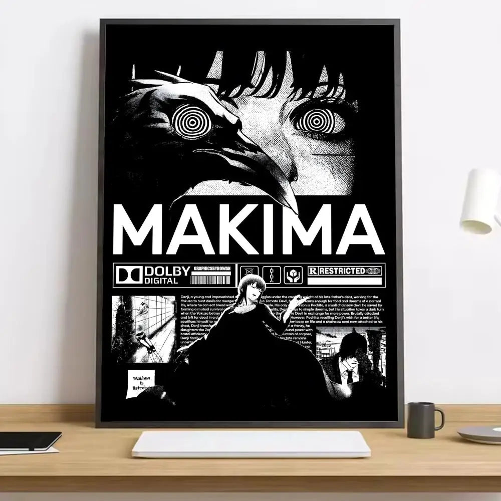 Chainsaw Man Makima Canvas Poster