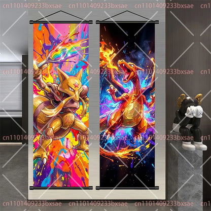 Pokémon Eevee Scroll Painting
