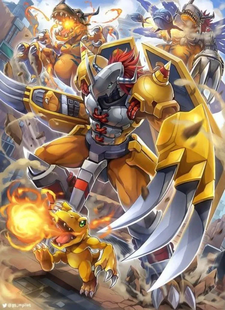 Digimon Archaean Beast Diamond Painting