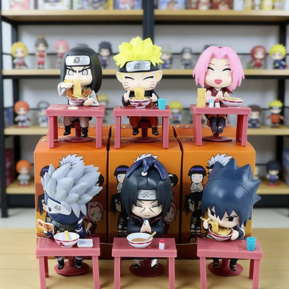 In Stock Naruto Shippuden Ramen Theme Series Blind Box - Chibi Mini PVC Anime Figures - Mystery Sasuke Uchiha & Naruto Toy Gifts