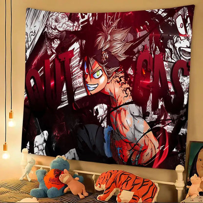 Black Clover Bohemian Tapestry