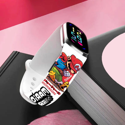 Kids LED Watch Touch Control Digital Silicone Strap