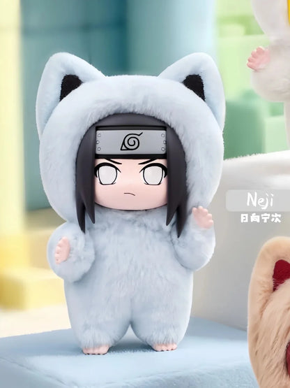 EAKI Naruto Kitten Land Series V3 Plush Blind Box Itachi Sasuke Obito Cute Peripheral Doll Soft Figure Toy Surprise Pendant Gift