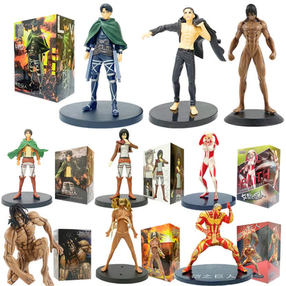Attack on Titan Figure Eren Jaeger/Levi Giant Ver. Action Figure Collectible Model Doll Figure Toys Handmade Decorative Ornament