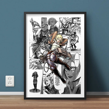 Japan Anime Attack on Titan Poster Cartoon Posters Canvas Painting Wall Art Home Decor Pictures For Living Room Decoration