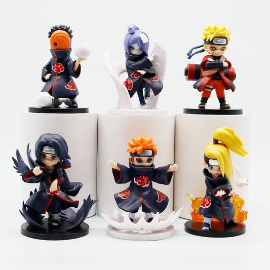Bandai Naruto Shippuden Akatsuki Arc Series Trendy Blind Box Random Toys Mystery Box Guess Action Figure Surprise Gifts