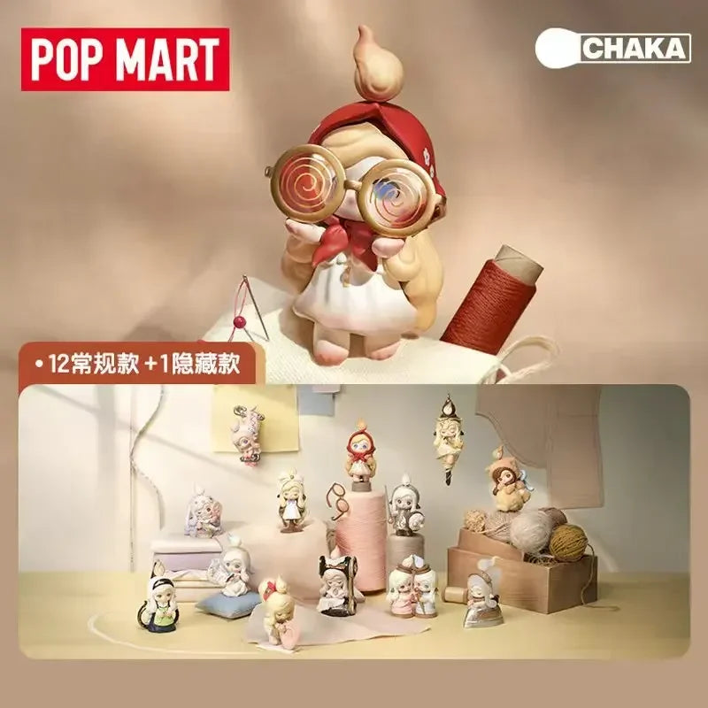 POP MART CHAKA Stitch By Stitch Series Mystery Box  Blind Box Guess Toys Bag Ornament Figurines Home Decor Doll Model Girls Gif