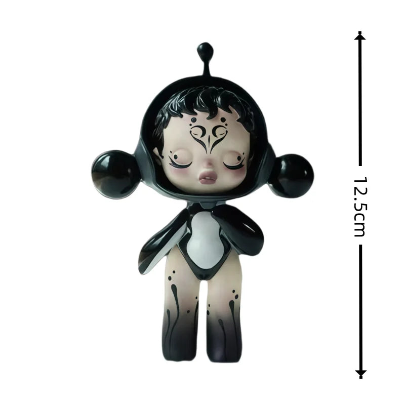 Pop Mart Skullpanda Bjd Nana Figures Baby Series Flower Blooming Figure  Pink Green SP Art Toy Limited Dolls Surprise Toy Gift