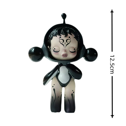Pop Mart Skullpanda Bjd Nana Figures Baby Series Flower Blooming Figure  Pink Green SP Art Toy Limited Dolls Surprise Toy Gift