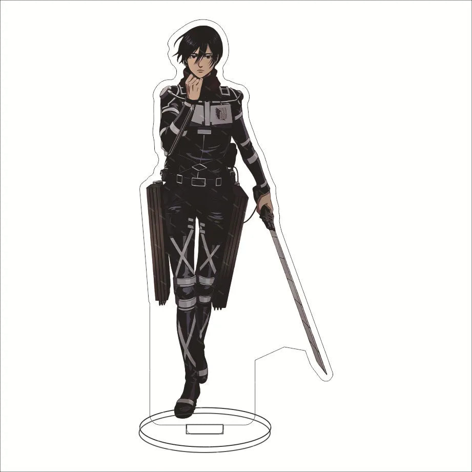 16CM Anime Acrylic Stand‌ Attack on Titan Eren Jaeger Mikasa Ackerman Armin Arlert Connie Springer Cos Figure Ornaments Gifts