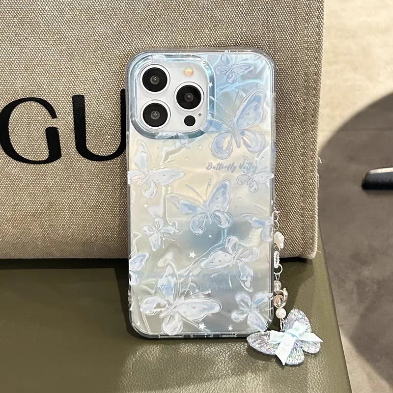Cute Butterfly Bow Case For Realme Note 50 60 C75 C63 C61 C55 C67 C15 C12 C25 C21Y 13 12 Pro 11 10 C30 C31 C33 C35 C53 C51 Cover