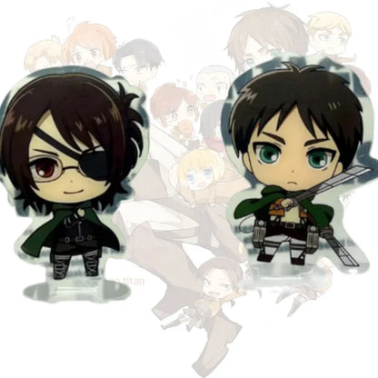 Anime Cartoons Acrylic Standee for Attack On Titan Levi Ackerman Eren Yeager  15Cm Acrylic Standee Desktop Decoration Creative