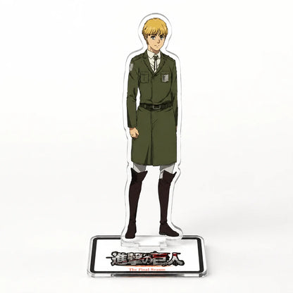 Attack On Titan Character Acrylic Stand Model Plate Anime Desktop Display Collectible Fan Gift Accessories Keychain Cartoon