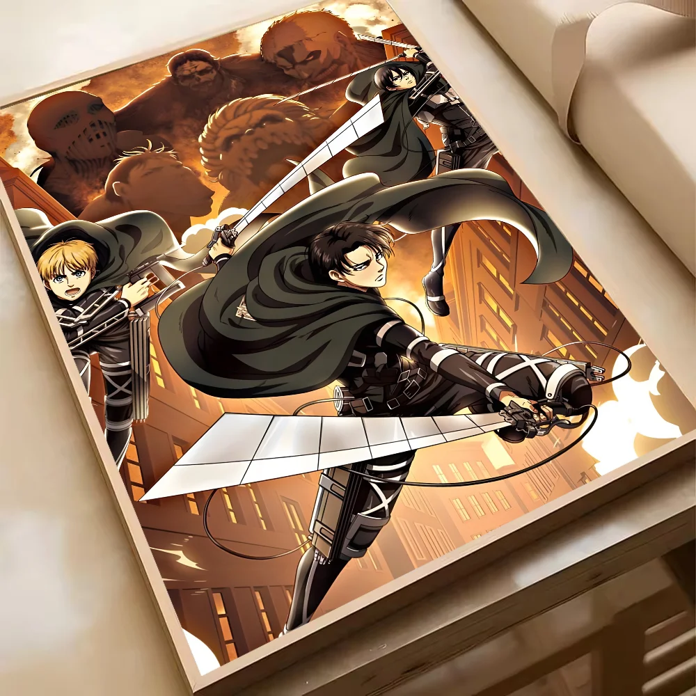 Attack On Titan Levil Ackerman Anime Poster HD Art Sticky Wall Waterproof Home Living Room Bedroom Bar Aesthetic Decoration