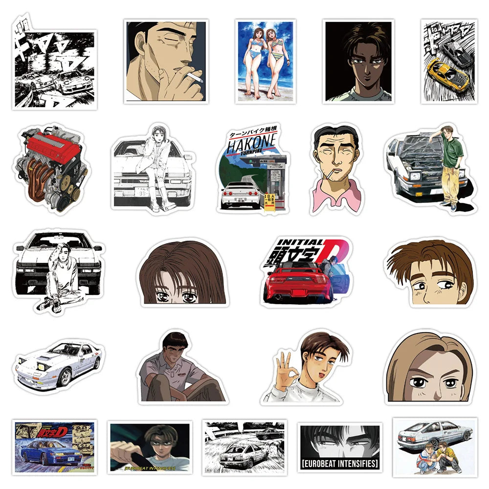 Initial D Fujiwara Takumi Sticker Pack