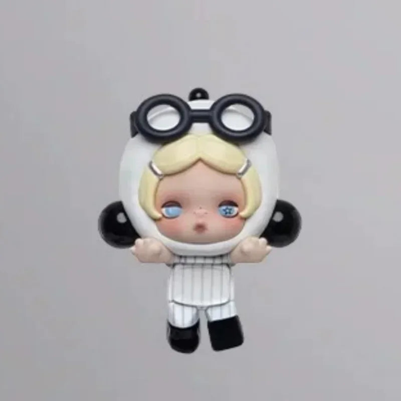 POP MART POP ATTACH SKULLPANDA Off Mode Series Mini Doll Mystery Box Genuine Blind Box Guess Toys Bag Ornament Figurines Home