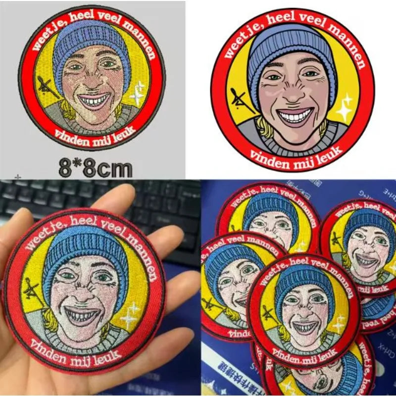 Custom Embroidery Patches Morale Personalized Logo Any Size Hook & Loop Iron on Sew on Patch for Clothing Jacket Bag Wholesale