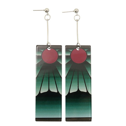 Demon Slayer Tanjiro Hanafuda Earrings