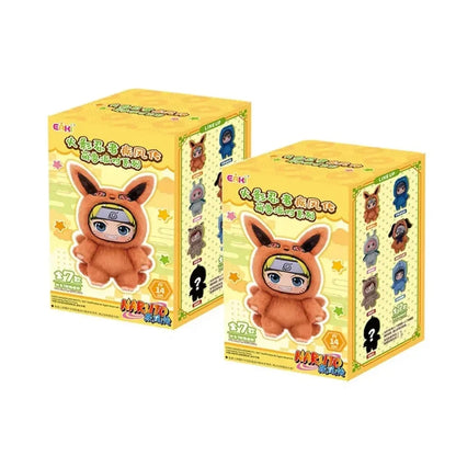 In Stock TOP TOY Naruto EAKI Cute Beast Party Sasuke Vinyl Cute Plush Blind Box Figure Pendant Gift
