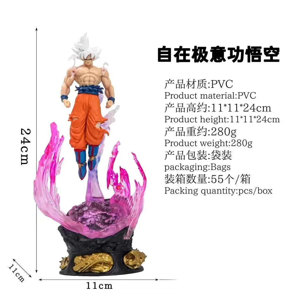 24cm Bandai Dragon Ball Z Anime Figures Son Goku Kawaii Kakarotto Nuova Ball Action Figure Ornaments Collection Model Toys Gifts