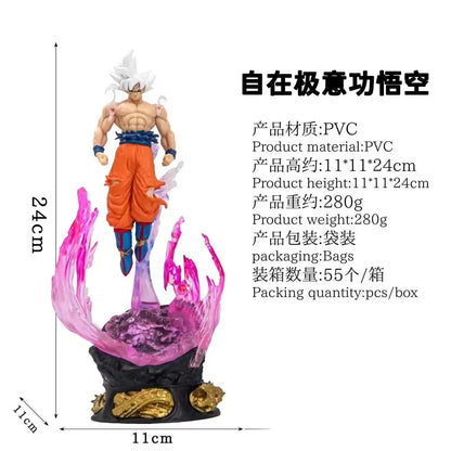 24cm Bandai Dragon Ball Z Anime Figures Son Goku Kawaii Kakarotto Nuova Ball Action Figure Ornaments Collection Model Toys Gifts