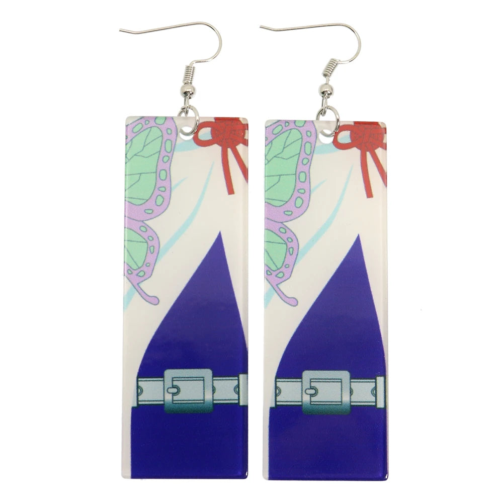 Demon Slayer Tanjiro Hanafuda Earrings