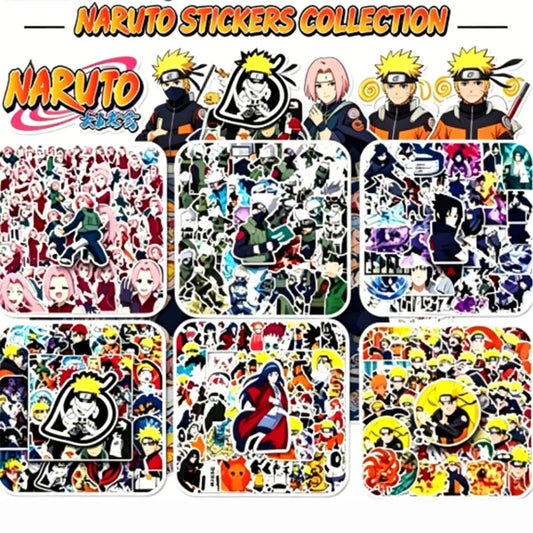 50/54/62pcs Naruto Series Characters Cartoon Graffit Stickers