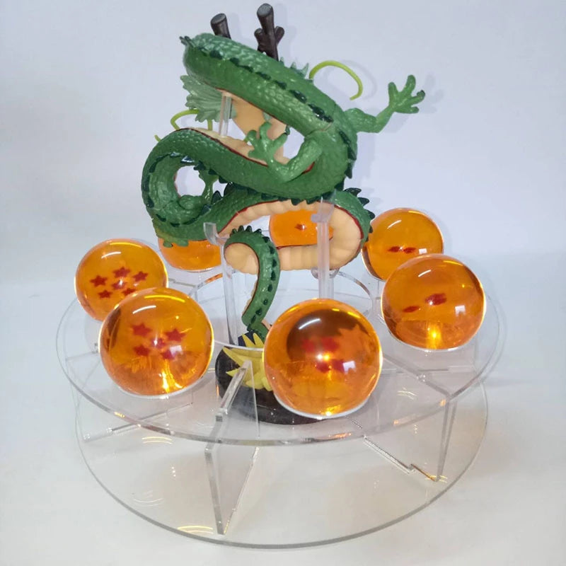 Anime Statue Dragon God Dragon Mountain PVC Action Character Cartoon Crystal Ball Wishing False Mountain Collection Model Toy