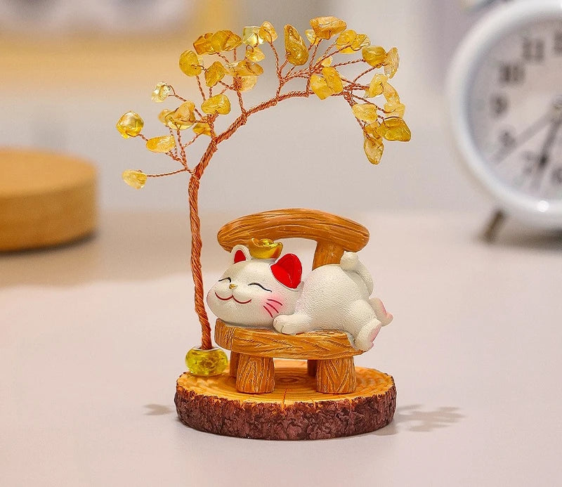 Lucky Cat Fortune Ornament