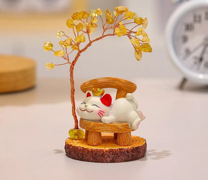 Lucky Cat Fortune Ornament