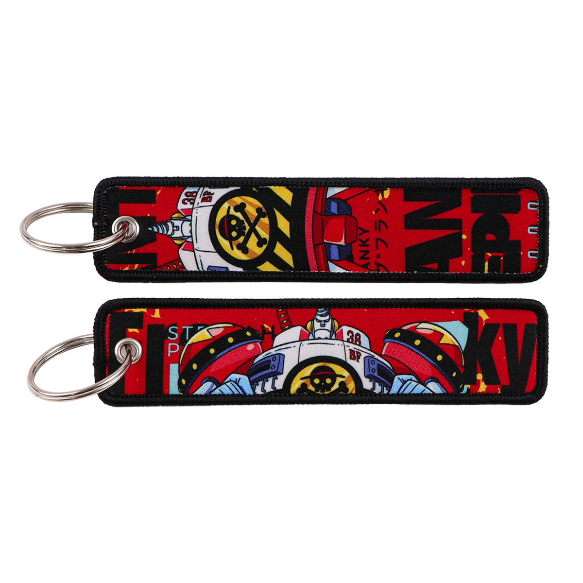 Anime Embroidery Keychain