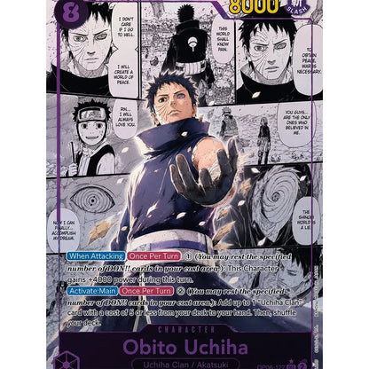 Naruto Card TCG Manga Rare Card Obito/Madara/Itachi/Rock Lee DIY Custom Hobby Collection Card with Foil Textures Holographic