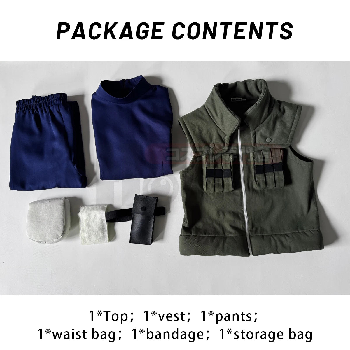 HOLOUN Anime Hatake Kakashi Cosplay Costume Vest T-shirt Pants
