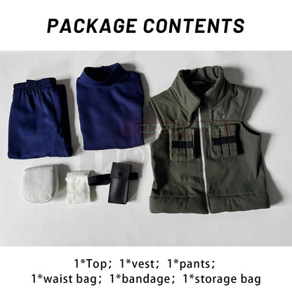 HOLOUN Anime Hatake Kakashi Cosplay Costume Vest T-shirt Pants