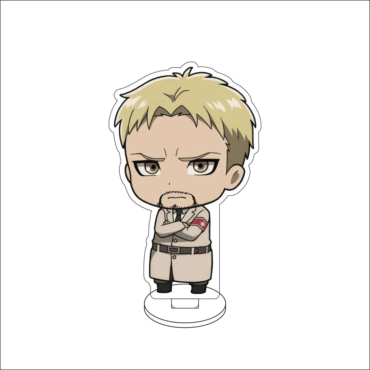 10CM Anime ‌Attack on Titan Cos Eren Jaeger Mikasa Ackerman Levi Ackerman Hanji Zoe Figure Acrylic Stand Cute Ornaments Gifts