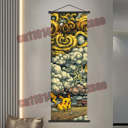 Pokemon Gengar Scroll Painting