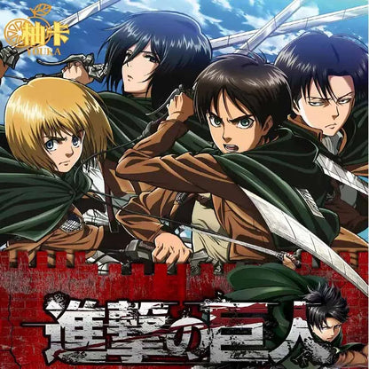 Genuine card comic Attack on Titan card popular rare character stand-up card Captain Mikasa anime peripheral collection card bli