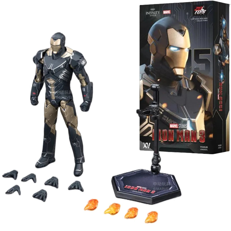 ZD Toys Marvel Studios Iron Man MK3 Action Figure MK35 MK24 MK40 MK38 Tony Stark Ironman Figure Action Collect Toy Gift