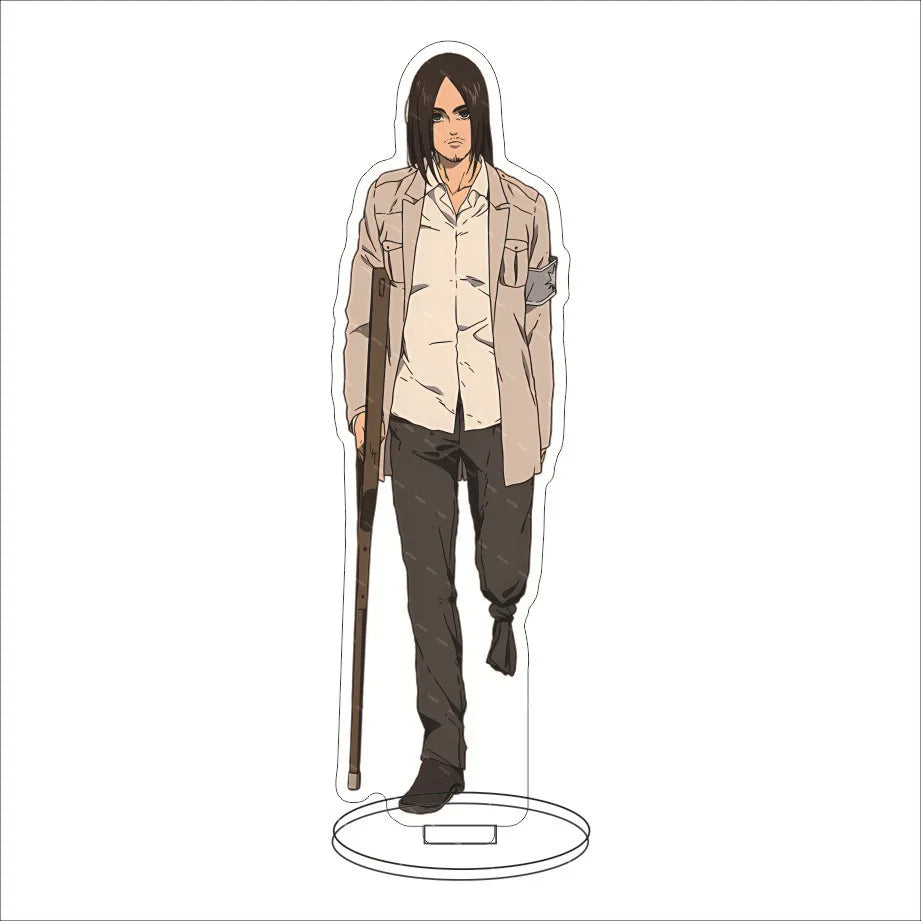 16CM Anime Acrylic Stand‌ Attack on Titan Eren Jaeger Mikasa Ackerman Armin Arlert Connie Springer Cos Figure Ornaments Gifts