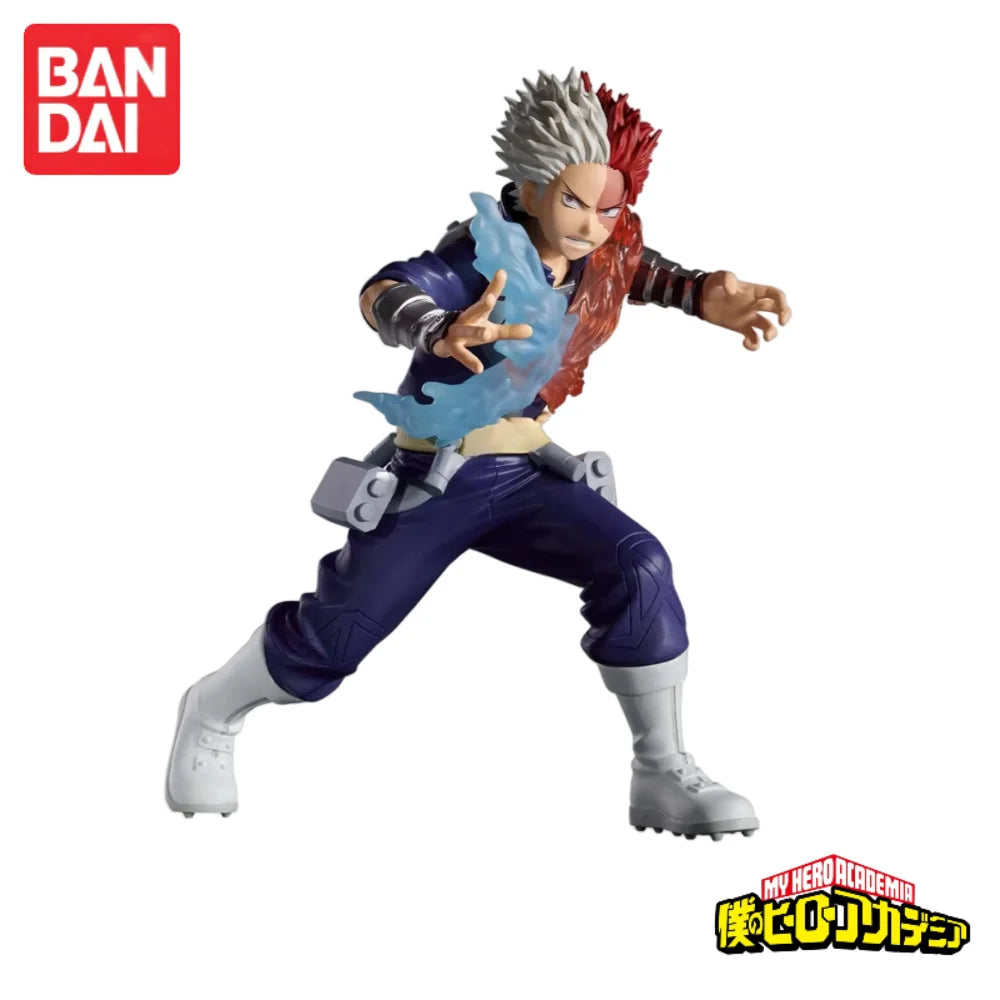 In Stock Original Bandai Banpresto My Hero Academia Todoroki Shoto Anime Characters Model Toy Birthday Present Garage