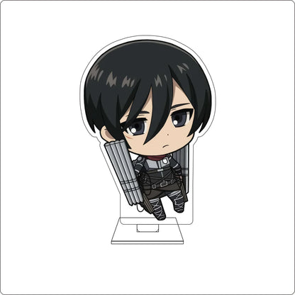 10CM Anime Attack on Titan Cosplay Cute Acrylic Figure Stand Plate Armin Arlert Mikasa·Ackerman Eren Jaeger Ornaments Gifts