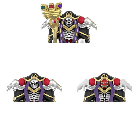 Overlord Custom Action Figure with Red Mask Black Cloak