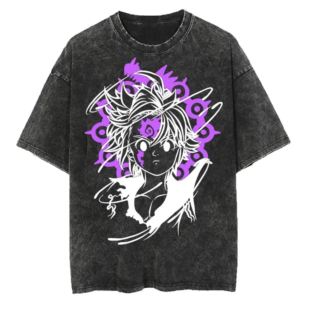 The Seven Deadly Sins Escanor Vintage Washed T-Shirt